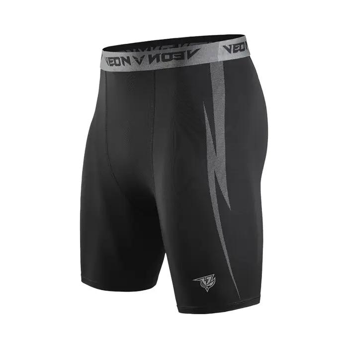Noir Shorts de Compression Hommes Spandex Sport