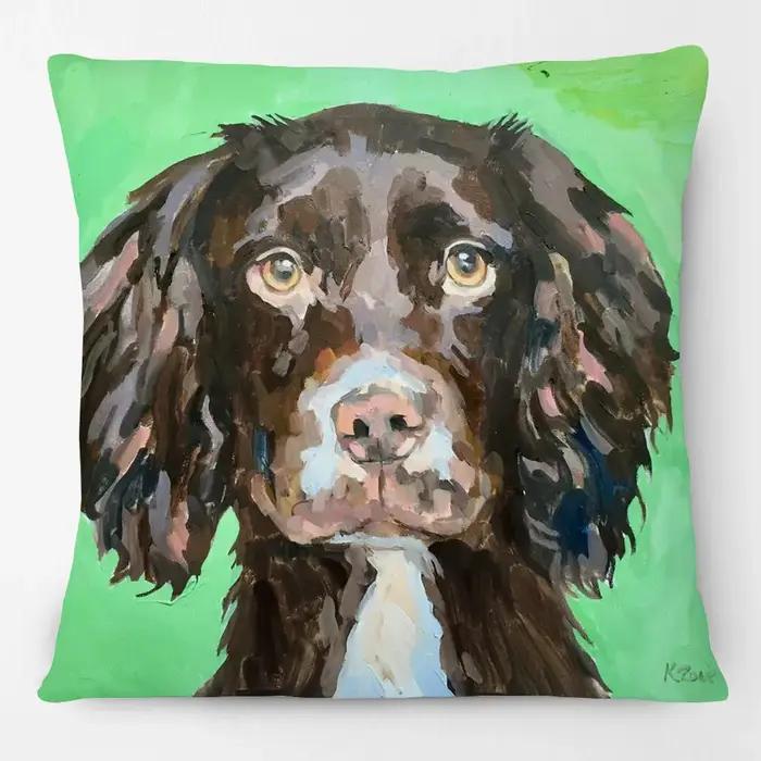 Housses de coussin décoratives avec motifs de chiens (Greyhound, Bouledogue français, Teckel, Dalmat