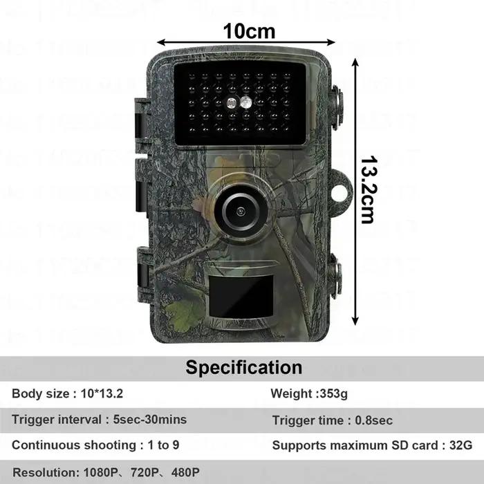 Caméras de chasse 16MP 1080P avec vision nocturne infrarouge 940nm, caméra étanche pour la surveillance et le repérage de la faune sauvage
