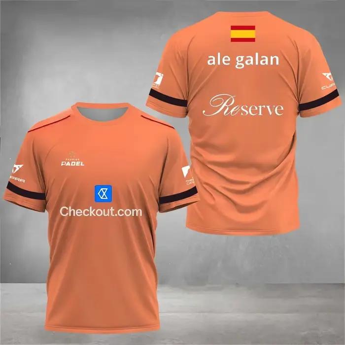 T-shirt de sport pour homme respirant et rapide à sécher, décontracté, polyester, imprimé, fin et tricoté, pour activités physiques intenses et occasions quotidiennes