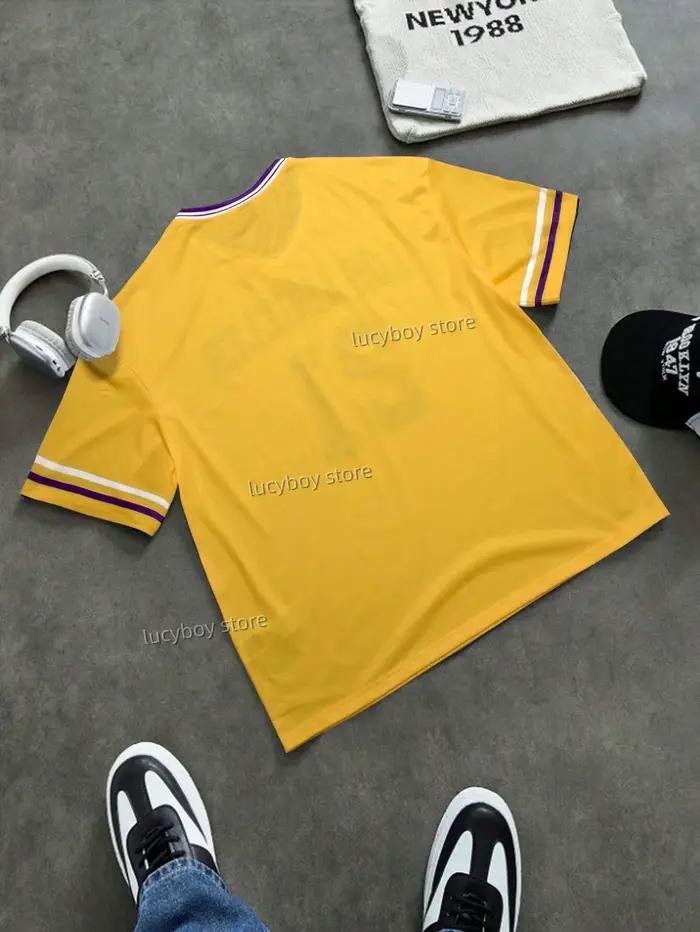 T-shirt à manches courtes imprimé Los Angeles Number 21 pour hommes