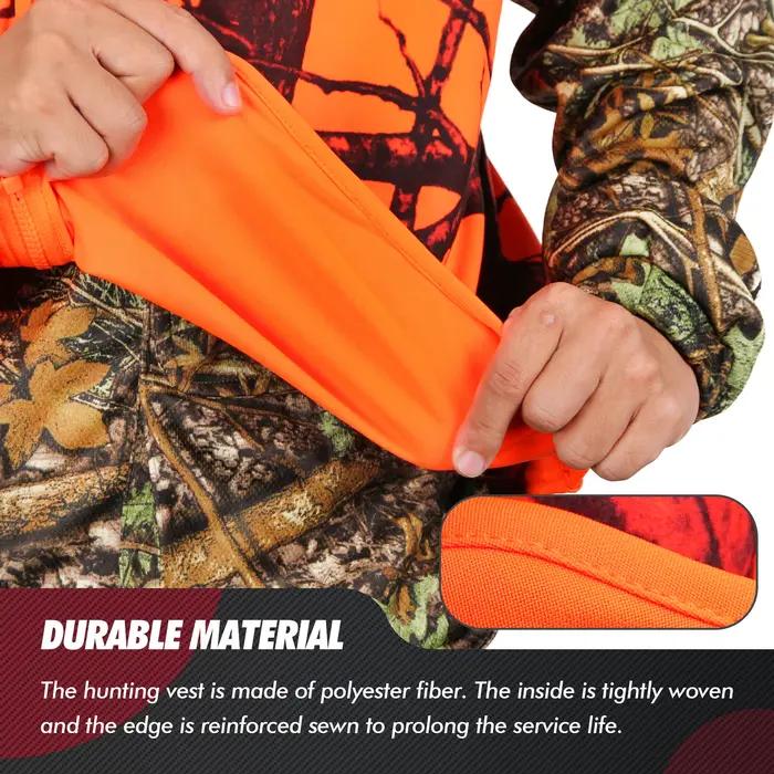 GUGULUZA M-4XL Homme Extérieur GlaRandonnée Pêche Camping html Orange Gilet vaccage Rapide Respirant