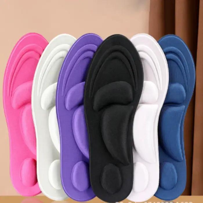 Semelles intérieures FootMaster 4D en mousse à mémoire de forme pour fasciite plantaire, semelles intérieures pour baskets, semelles intérieures de sport amortissantes pour hommes et femmes occasions quotidiennes cadeau spécial