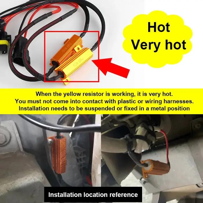 2X 50W H4 H7 H11 9006 hb3 hb4 h9 h8 h10 résistance de charge de voiture annuleur d'erreur décodeur L