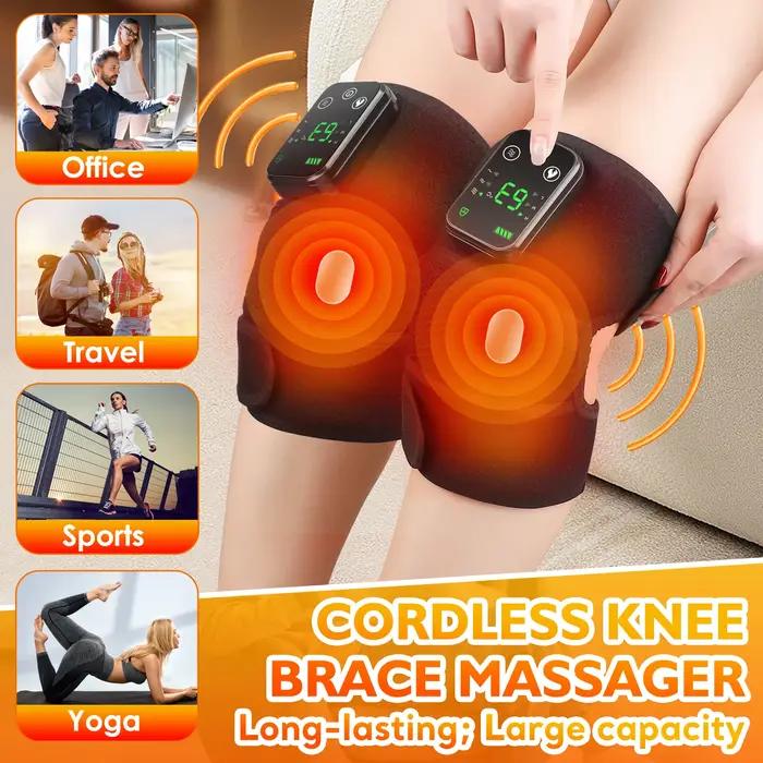 Masseur d'épaule chauffant avec support sans fil réglable pour épaules bras et jambes soulagement tension musculaire et amélioration circulation sanguine occassions spéciales à offrir