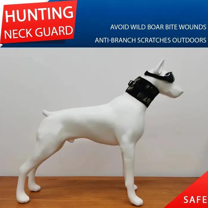 Protège-cou en forme de sanglier pour chien de chasse