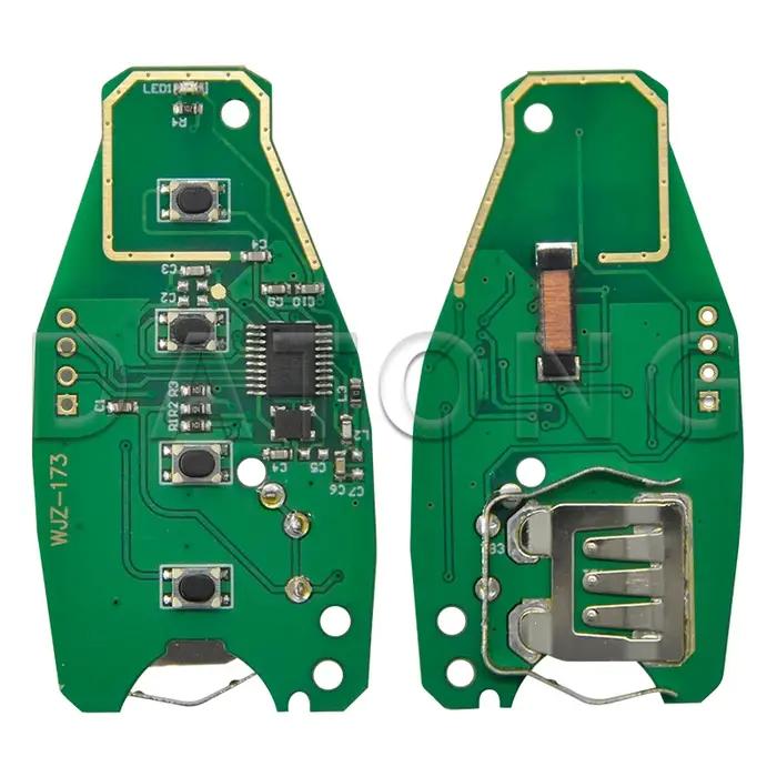 Datong World-Clé Télécommande Intelligente à 3 lèvent, Vierge, Puce pour VW, Volkswagen Touareg, 315
