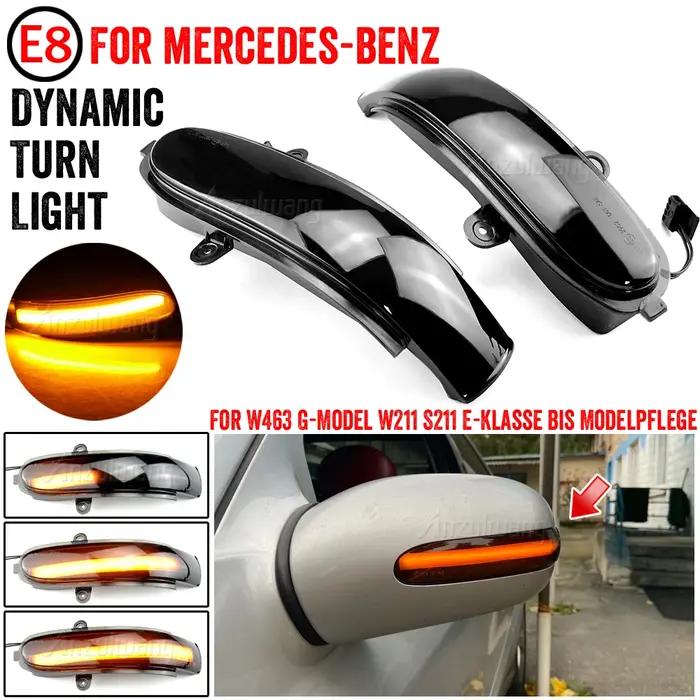 Clignotant dynamique LED pour rétroviseur latéral, clignotant séquentiel pour Mercedes Benz classe E