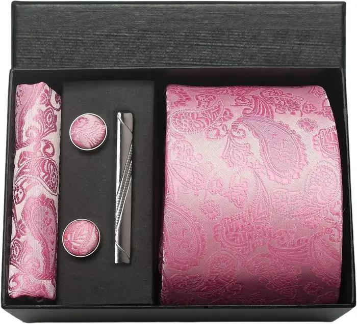 100% soie cravate Paisley Floral hommes