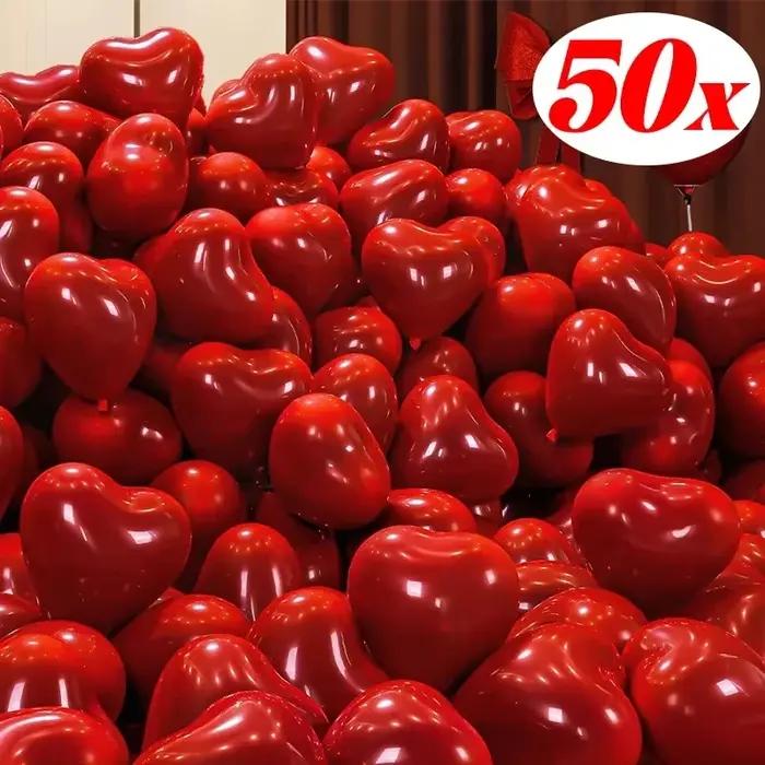 Ballons de Coeur en Aluminium pour Fêtes et Célébrations Spéciales Occasions de Mariage Fiançailles Baptême Révélation du Sexe Anniversaire Fête des Mères