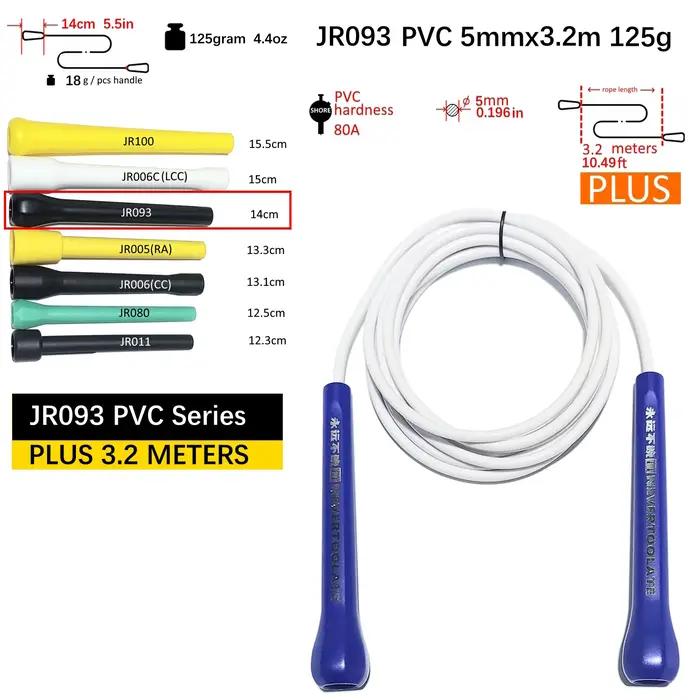 NEVERTOOLATE TPU PVC 10.5FT 3.2m x 5mm PVC vitesse double sous corde à sauter tours fitness crossfit
