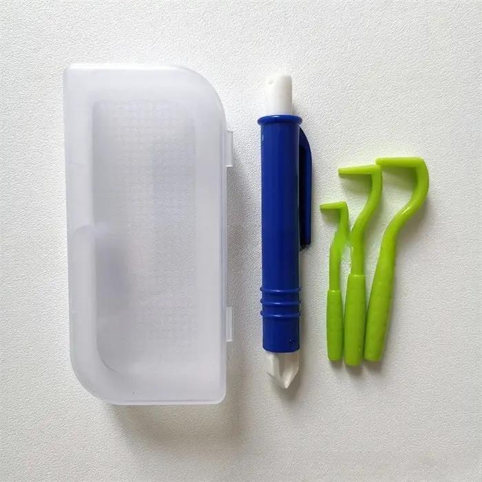 Kit d'outils d'élimination des tiques pour chiens, puces, Parasites, pincettes de nettoyage, accesso