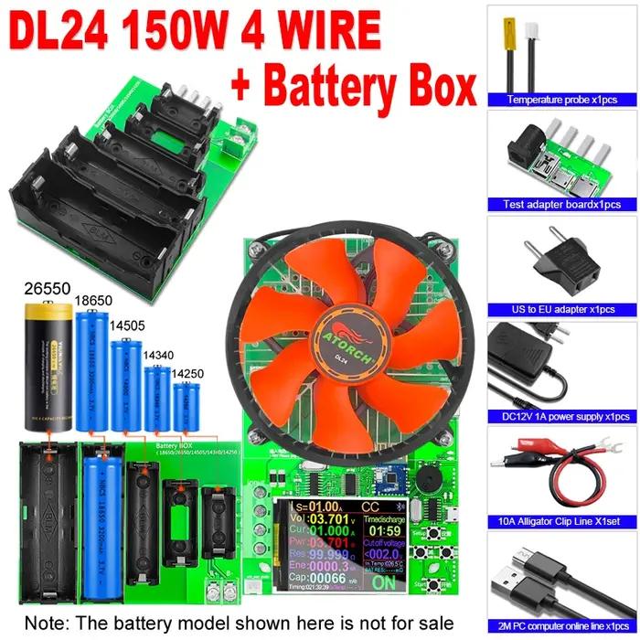 Testeur de capacité de batterie à 4 fils DL24