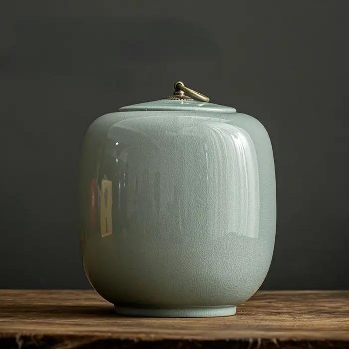 Urne pour animaux de compagnie de grande taille Urnes en céramique de crémation colossale