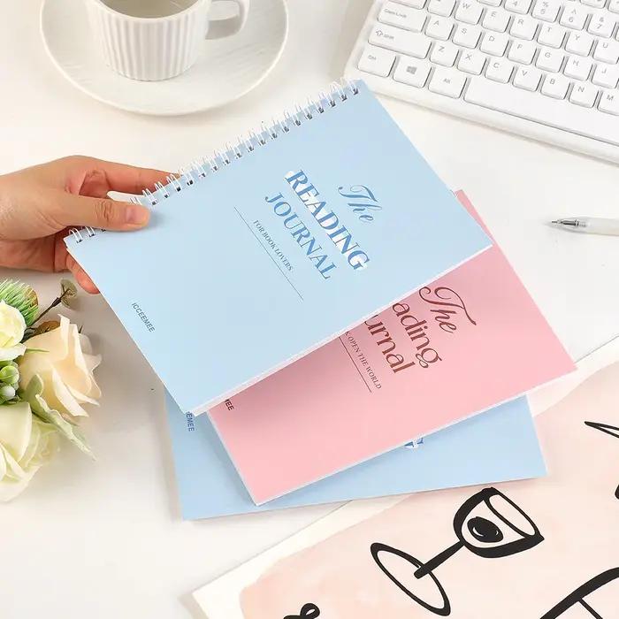 Journal de lecture de 112 pages avec pages de commentaires intégrées, conception de planification pour les passionnés de lecture, les étudiants et les enseignants