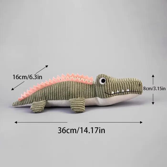 Jouet réaliste en peluche Crocodile pour chien