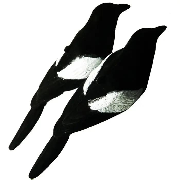 Leurres pie chasse flockés 2 pièces pour piège Larsen - Accessoires de chasse et jardin