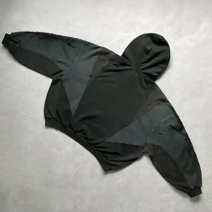 Sweat à capuche gothique BiggOrange en coton et polyester pour homme et femme, style hip-hop rétro Y2K, vêtements de rue pour toutes les saisons