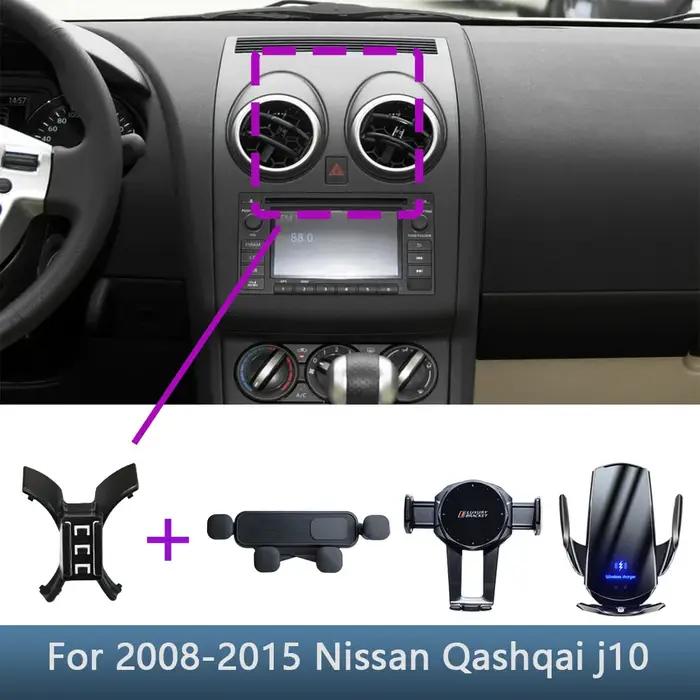 Support de téléphone de voiture pour Nissan Qashqai J10 2008 2009 2010 – 2015, support fixe spécial,