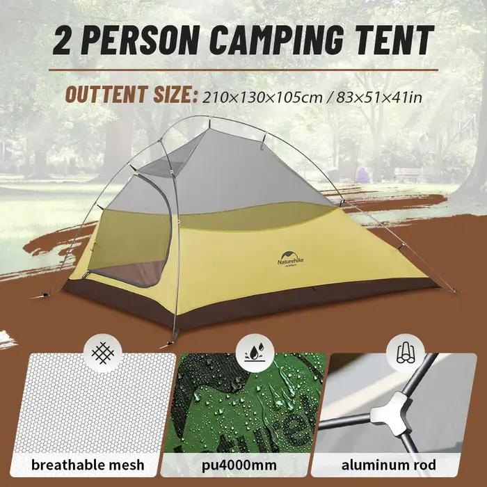 Naturehike Cloud Up 1 2 3 personnes tente de Camping ultralégère étanche tentes de Trekking randonné