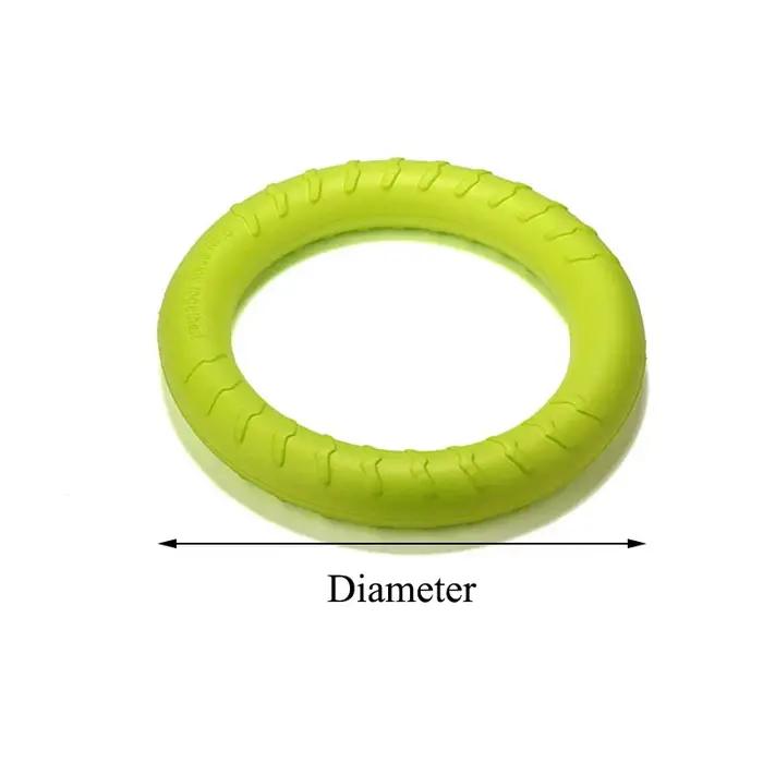 Anneau de dressage pour chien taille moyenne grande résistant caoutchouc jaune orange vert pour chiens intelligentes occasions spéciales