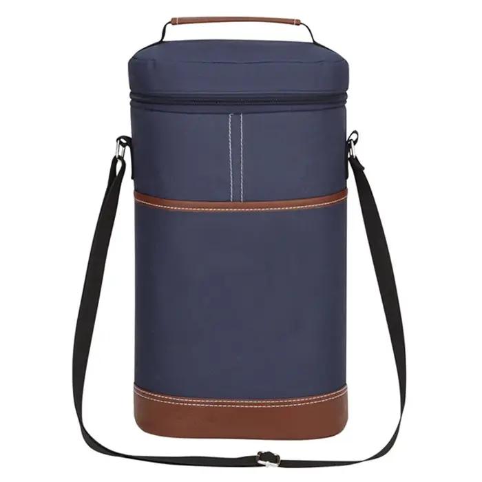 Sac isotherme pour bouteille de vin isotherme souple, bouteille thermique à 2 clics, sac d'extérieur