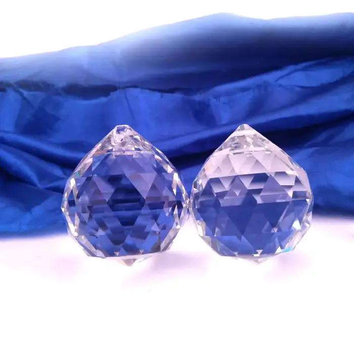 Boules à facettes en cristal clair/AB, 15mm-40mm, pièces de lustre K9, prisme attrape-soleil, penden