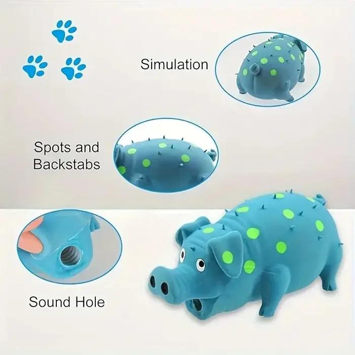 Jouet à mâcher en latex pour grandes races de chiens son de cochon grinçant conception de meulage des dents jouet résistant et durable pour chiens occasions spéciales