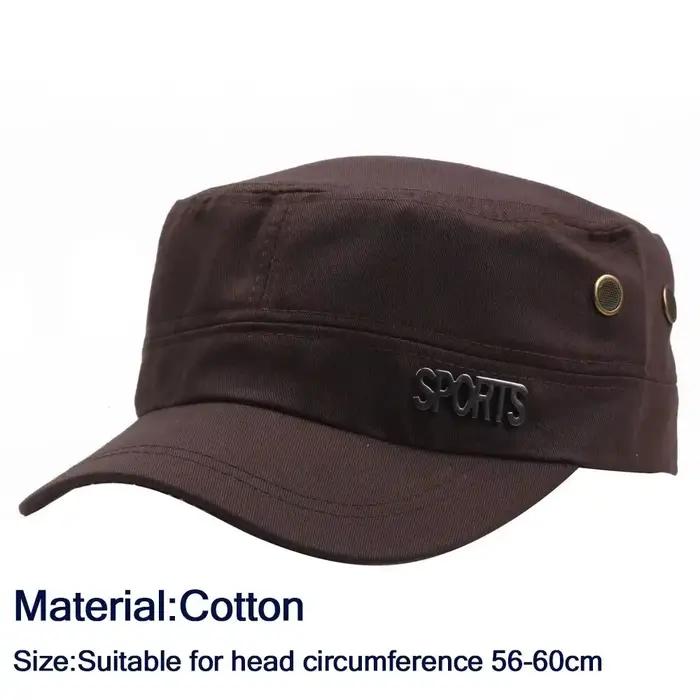 Casquette de cadet décontractée en polyester pour homme et femme, style militaire vintage pour quatre saisons