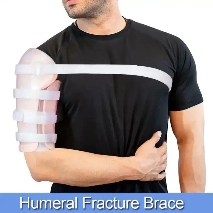 Attelle de Fracture humérale, attelle d'humérus, orthèse de bras, Support d'épaule pour bras supérieur cassé, épaule, biceps réglable, 1 pièces