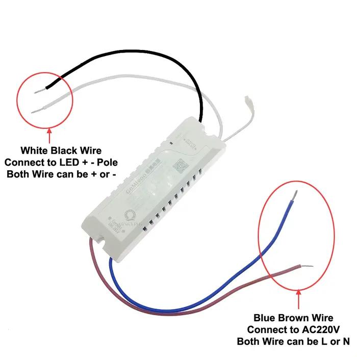 Alimentation intelligente 2.4G, DC24V, 600mA, 800mA, 1200mA, 1500mA, 2400mA, 2700mA, 3000mA, 2 broch