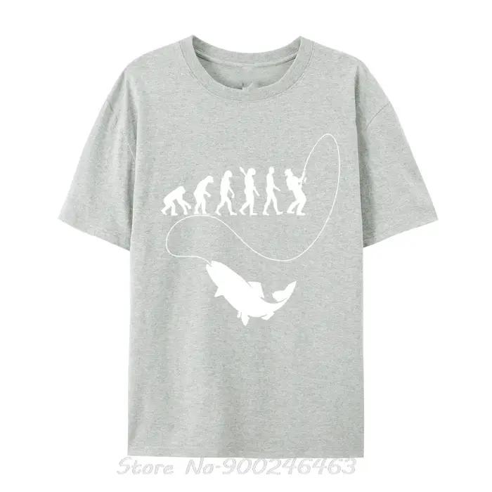Pêcheur pêche évolution pêcheur poisson évolution pêche Cool travail jour hommes T-Shirt unisexe coton T-Shirt Fitness t-shirts