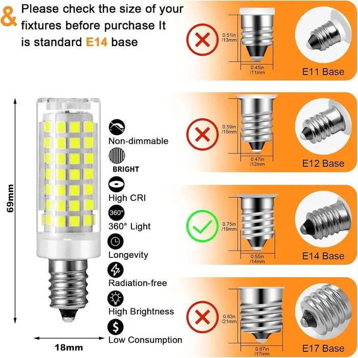 18W 15W 12W 9W 7W E14 LED ampoule lampe 220V-240V Mini maïs ampoule lumière 2835SMD 360 Angle de fai