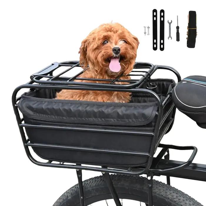 Panier de vélo pour chien pour porte-bagages arrière