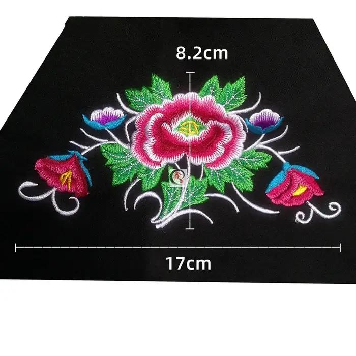 Patchs de broderie pour vêtements de bricolage, applique à coudre, patch fait main, 1 pièce
