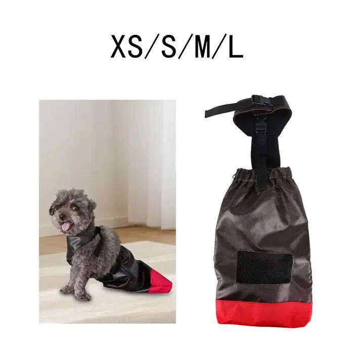Sac de traînée pour chien, aide réglable pour chien et chat handicapé, respirant, protège la poitrine et les membres des animaux de compagnie, sac de traînée de marche résistant à l'usure