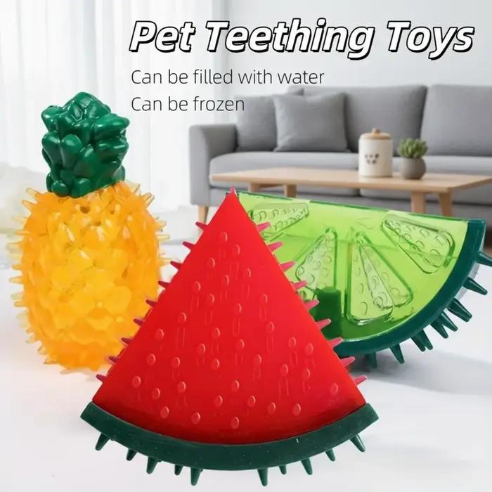 Jouets de nettoyage des dents de chien en forme de fruit