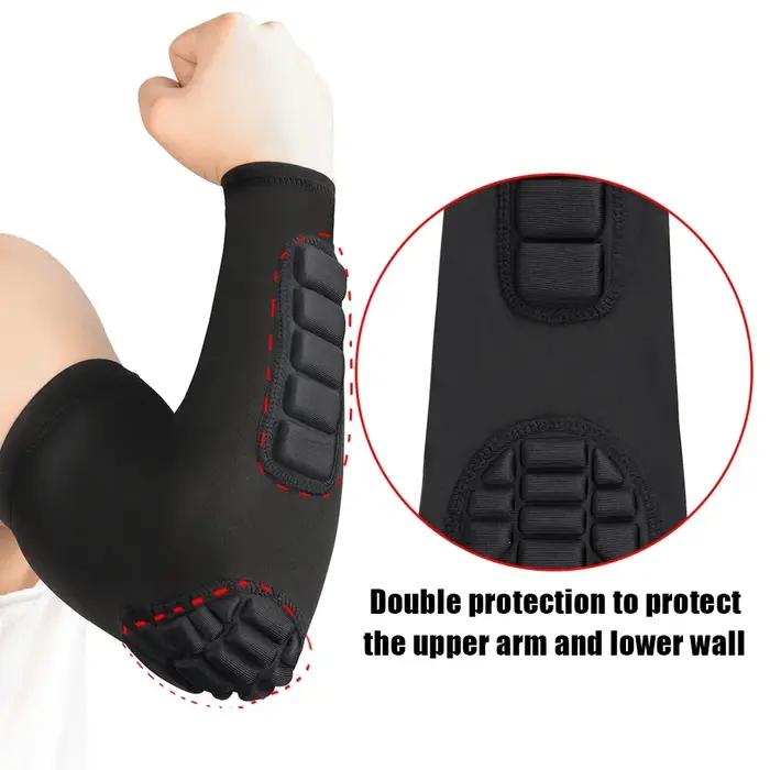 1 pièces coudières Compression tireur manches hommes femmes bras manches avec coussinet pour basket-