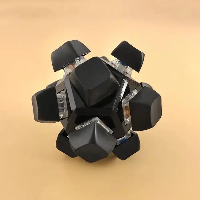 Nouveau 12 touches boule magique Fidget porte-clés touches bouton bricolage clavier doigt clavier ca