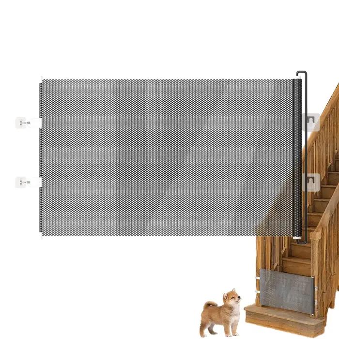 Barrière rétractable pour animaux de compagnie sans perçage