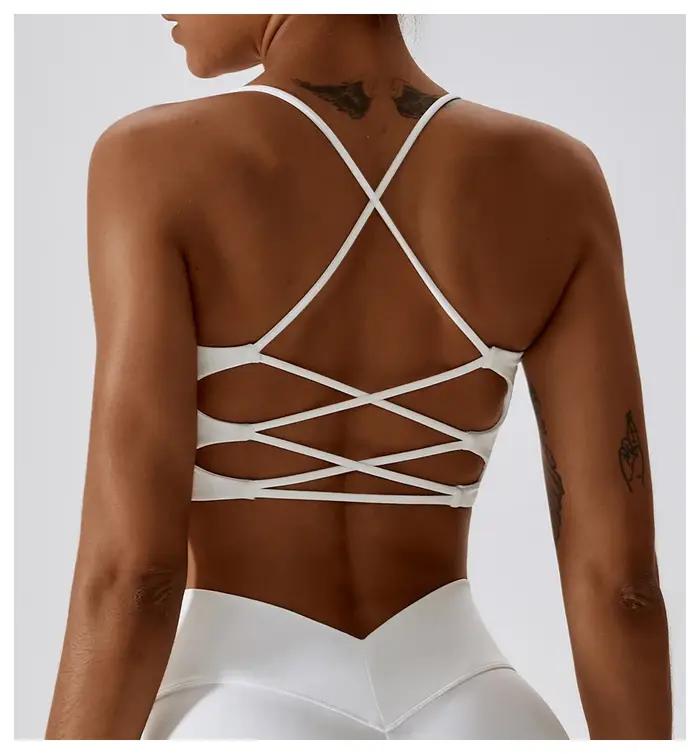 Soutien-gorge de sport en forme de U pour femmes