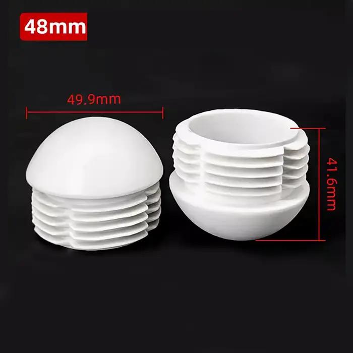 Bouchon rond blanc en plastique, embout d'obturation, Inserts de tuyaux, bouchons d'insertion de bou
