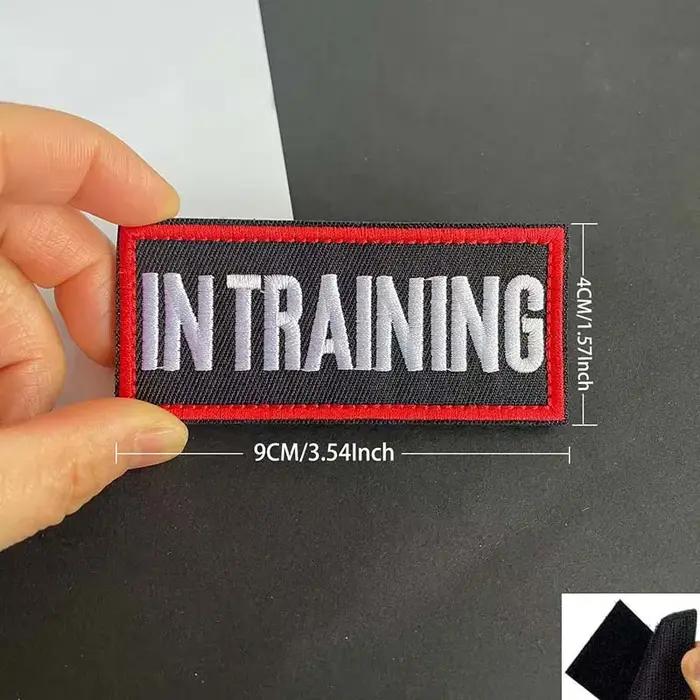 Autocollants en tissu pour chien, thérapie de Service, soutien émotionnel, Patch à boucle à crochet