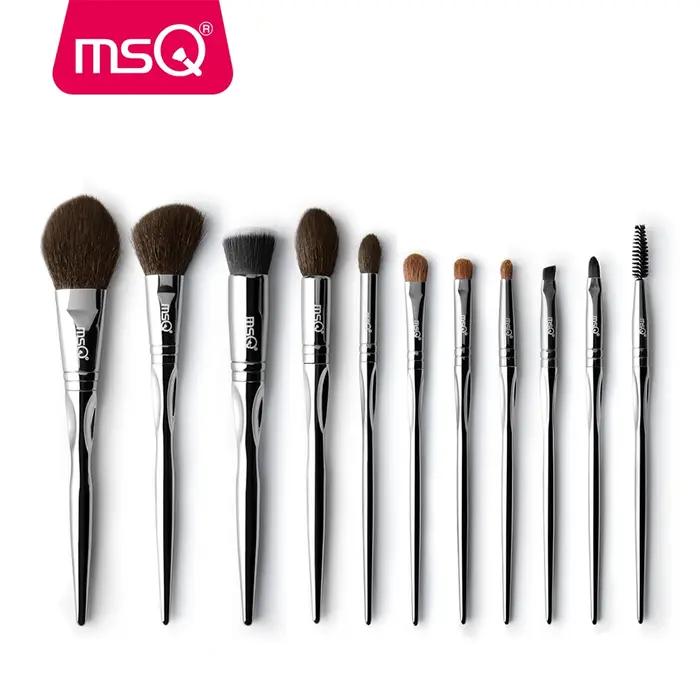 MSQ-Ensemble de pinceaux de maquillage professionnels, 11 pièces, pour poudre, fard à barrage classi