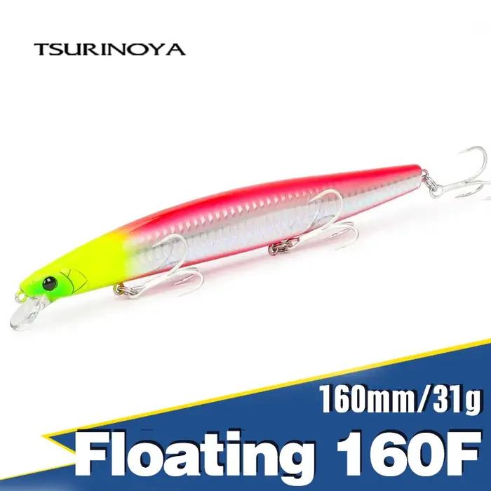 TSURINOYA 160F leurre de pêche méné flottant STINGER 163mm 31g longue coulée artificielle bar eau salée grands appâts
