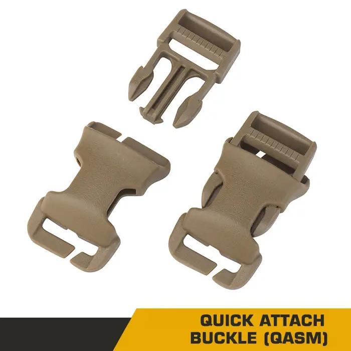 Lot de 2 ceintures tactiques pour gilet, boucles à attache rapide QASM/boucles à dégagement latéral