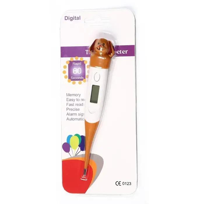 Thermomètre électronique professionnel LED pour chien et chat thermomètre sec et humide outil d'équipement médical pour animaux de compagnie avec affichage et fonction d'invite sonore pour surveillance facile et précise