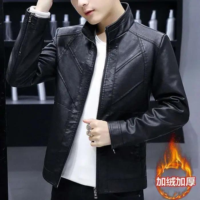 Veste en tencel sport décontractée pour homme polyvalente rouge noir printemps automne casual élégant