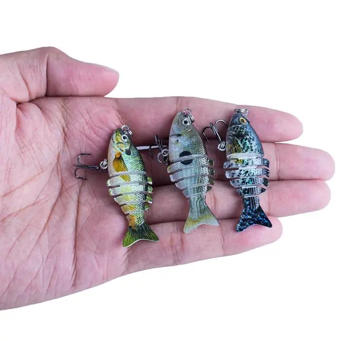 Leurres de pêche articulés multi-joints 5 cm Bionic 2020, crankbaits réalistes, appâts durs pour poi