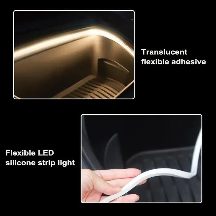 BLALION – bande lumineuse LED Frunk, lumière ambiante modifiée pour Tesla modèle 3 Y S 5M, lampe d'a